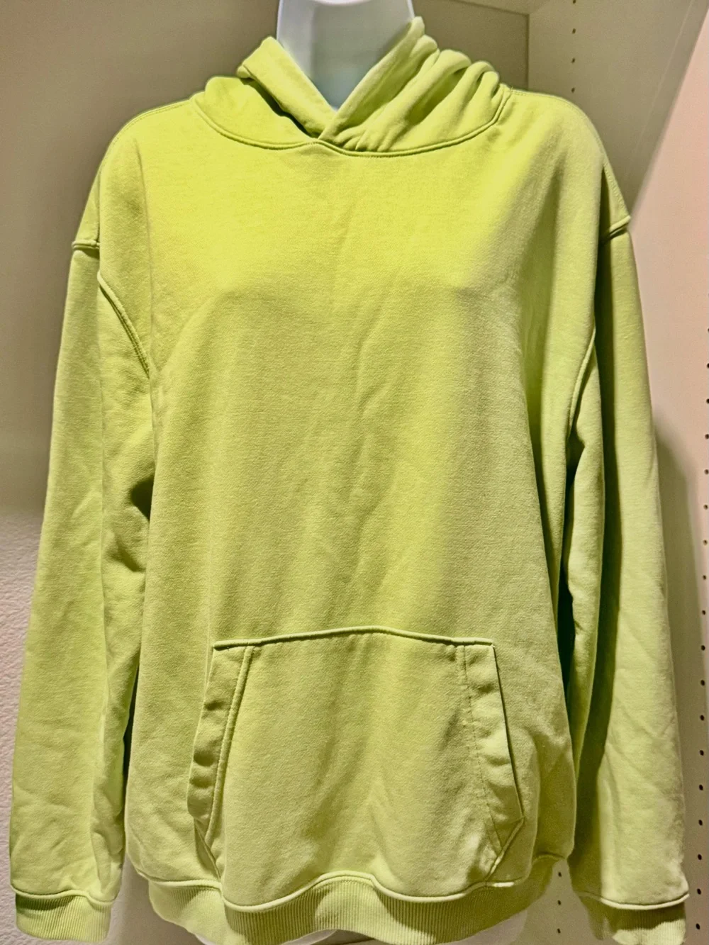 Lime Green Hooded Sweatshirt